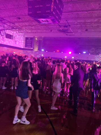 Students attend the Homecoming Dance at the Gordon Gym.