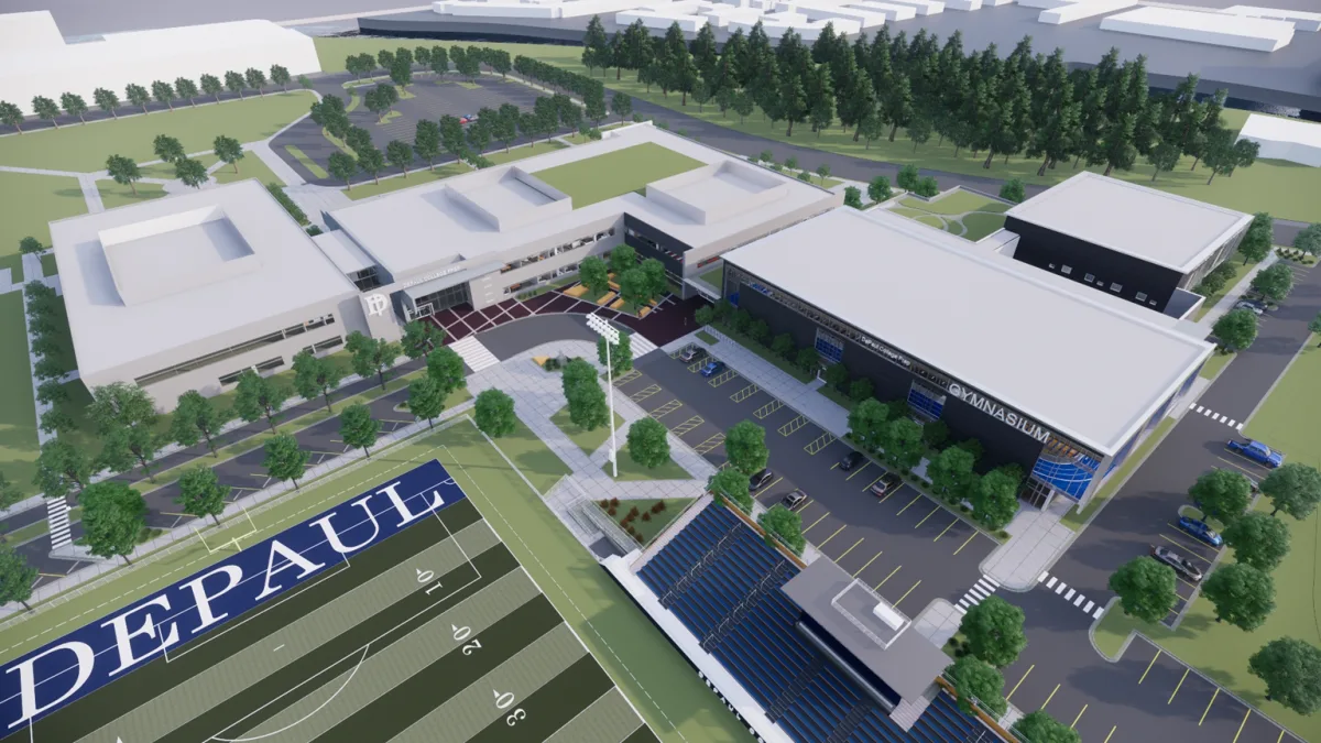 Coming next April to a school near you: an indoor athletic complex